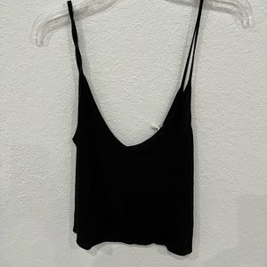 NWT Project Social Black Spaghetti Strap Crop top